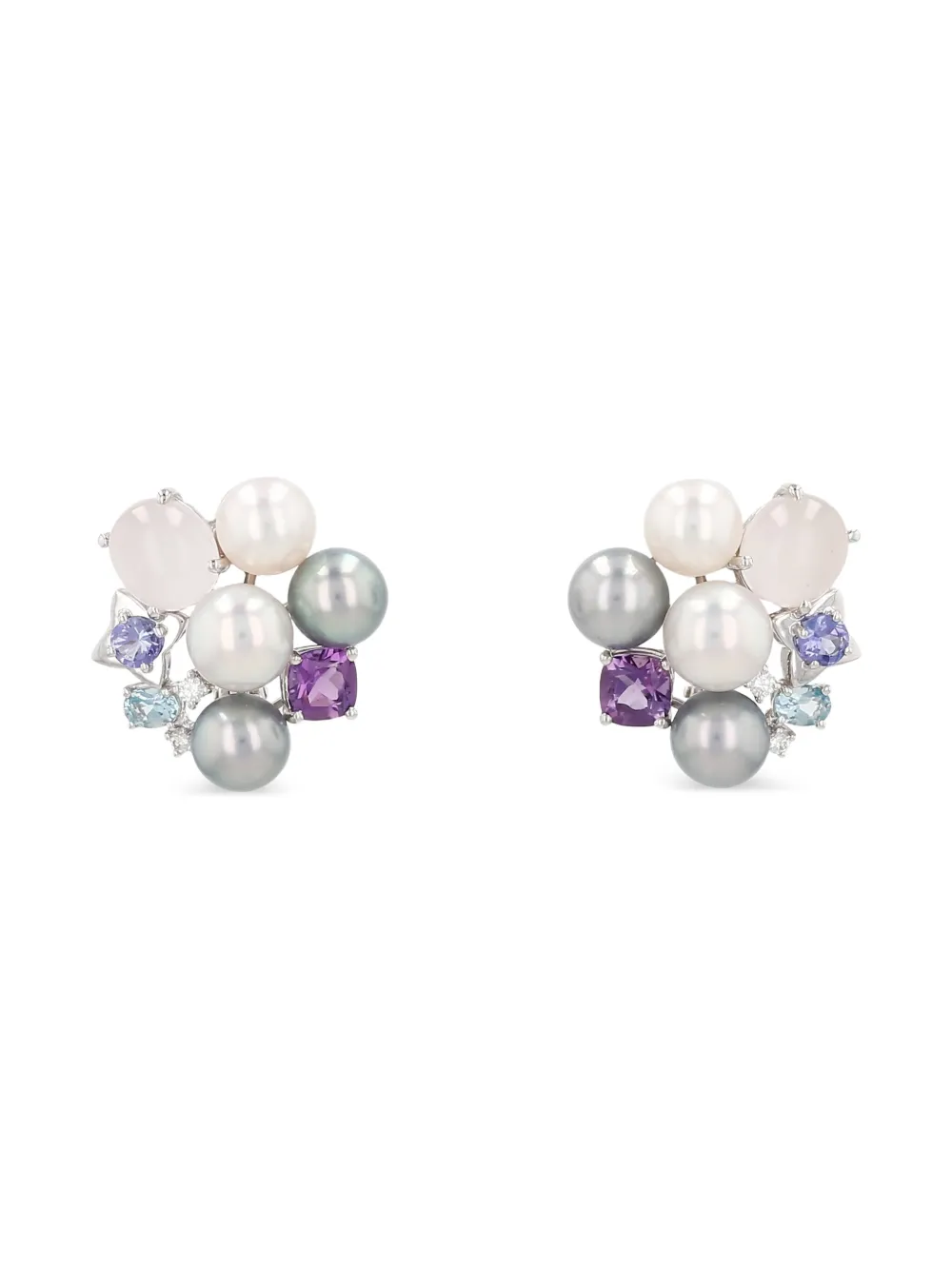 TASAKI white-gold pearl-embellished earrings | White | Image 1