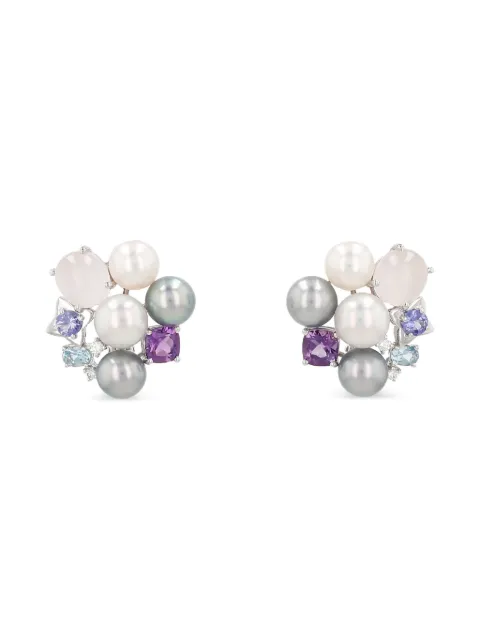 TASAKI white-gold pearl-embellished earrings