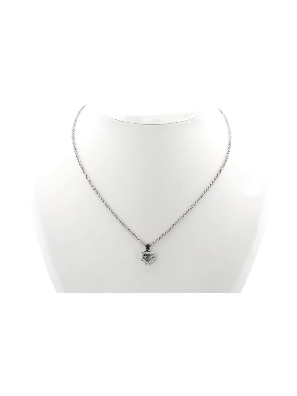 Chopard Pre-Owned 2020s white gold diamond necklace - シルバートーン Chopard Pre-Owned 2020s white gold diamond necklace - シルバートーン
