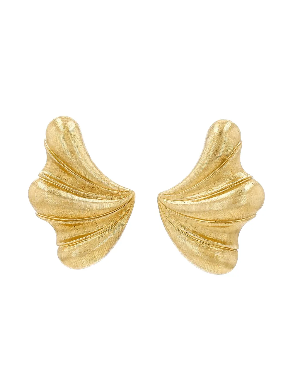 Pre-owned Buccellati Yellow Gold Dome Clip-on Earrings