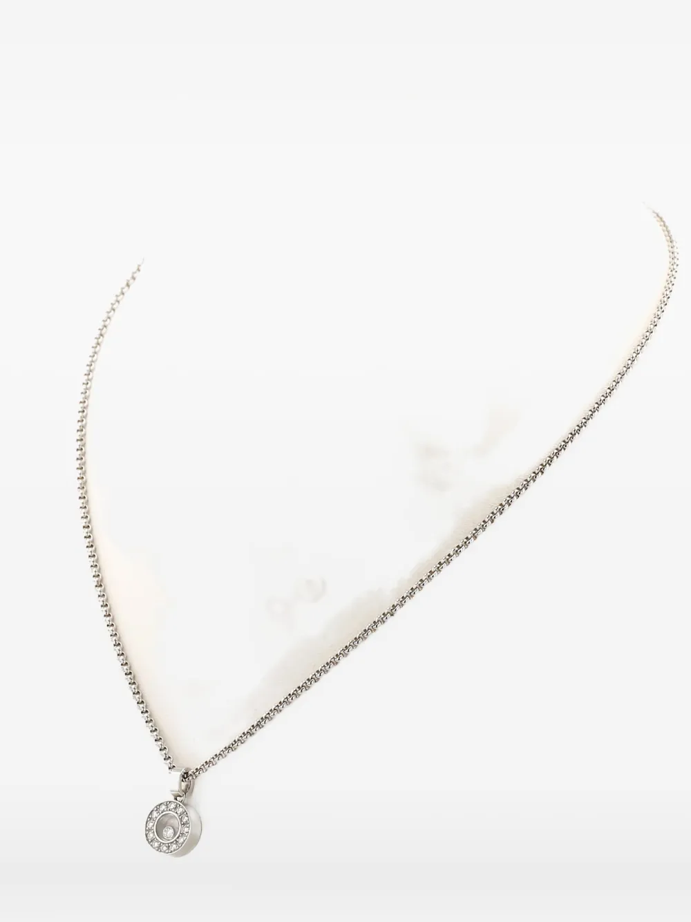 Pre-owned Chopard 2020s White Gold Diamond Necklace In Silver