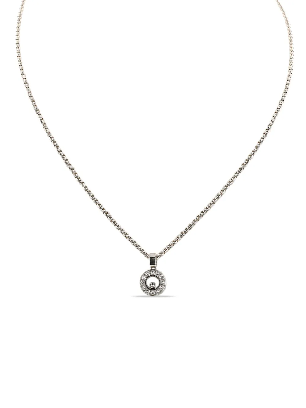Chopard Pre-Owned 2020s white gold diamond Necklace | Silver | Image 1