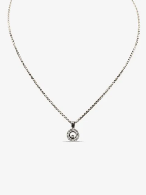 Chopard Pre-Owned collier en or blanc avec diamants (années 2020)