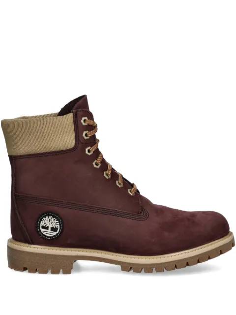 Timberland lace-up logo-patch boots
