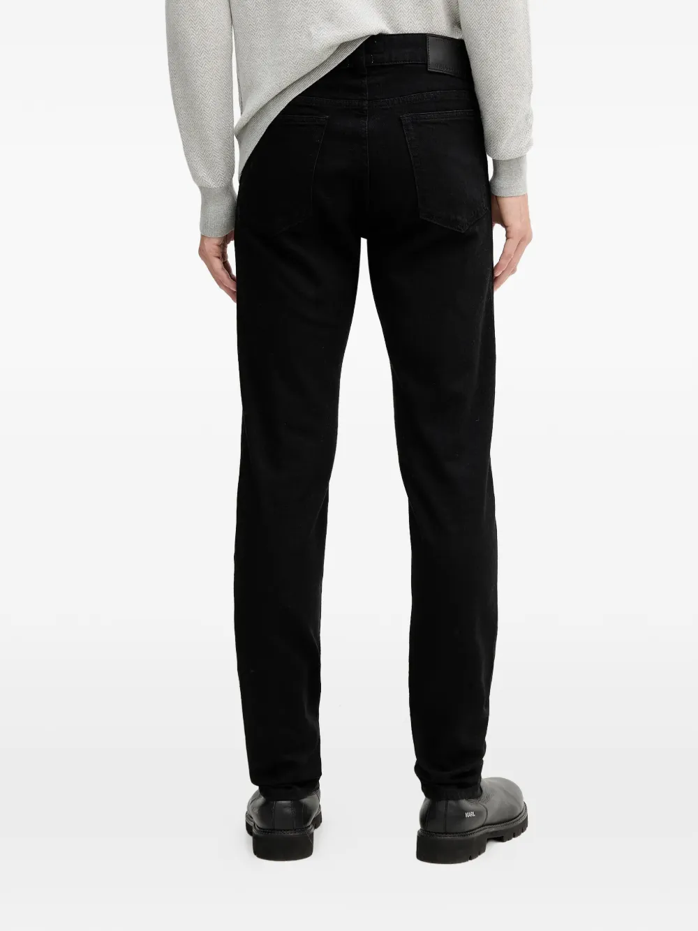  Trussardi Close Black Straight-leg Jeans 