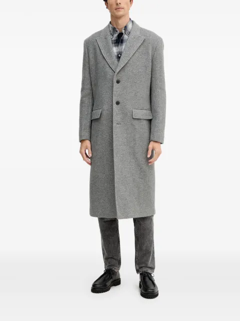Trussardi herringbone pattern coat