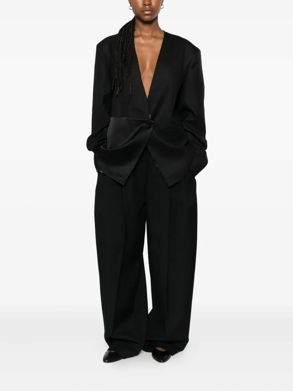 VIKTORIA CHAN panelled blazer | Fitted Jackets | Image 2