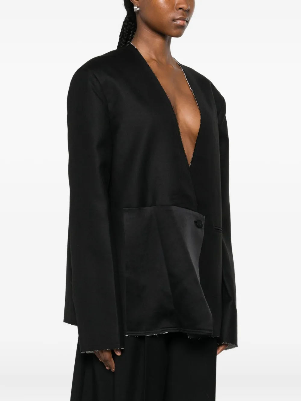 Viktoria Chan Panelled Blazer In Black