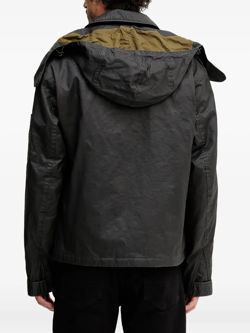 Aeronautica Militare Jack met capuchon en knopen Grijs