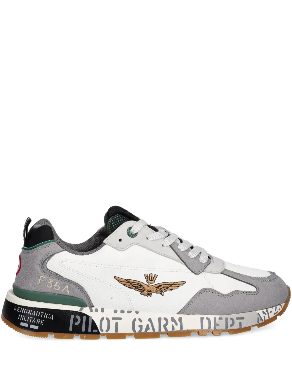 Aeronautica Militare lace-up senakers - Bianco