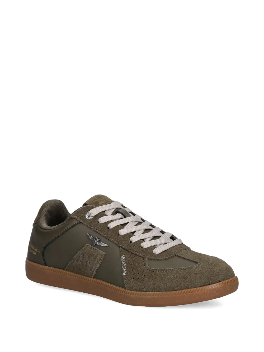 Aeronautica Militare Sneakers met ronde neus Groen