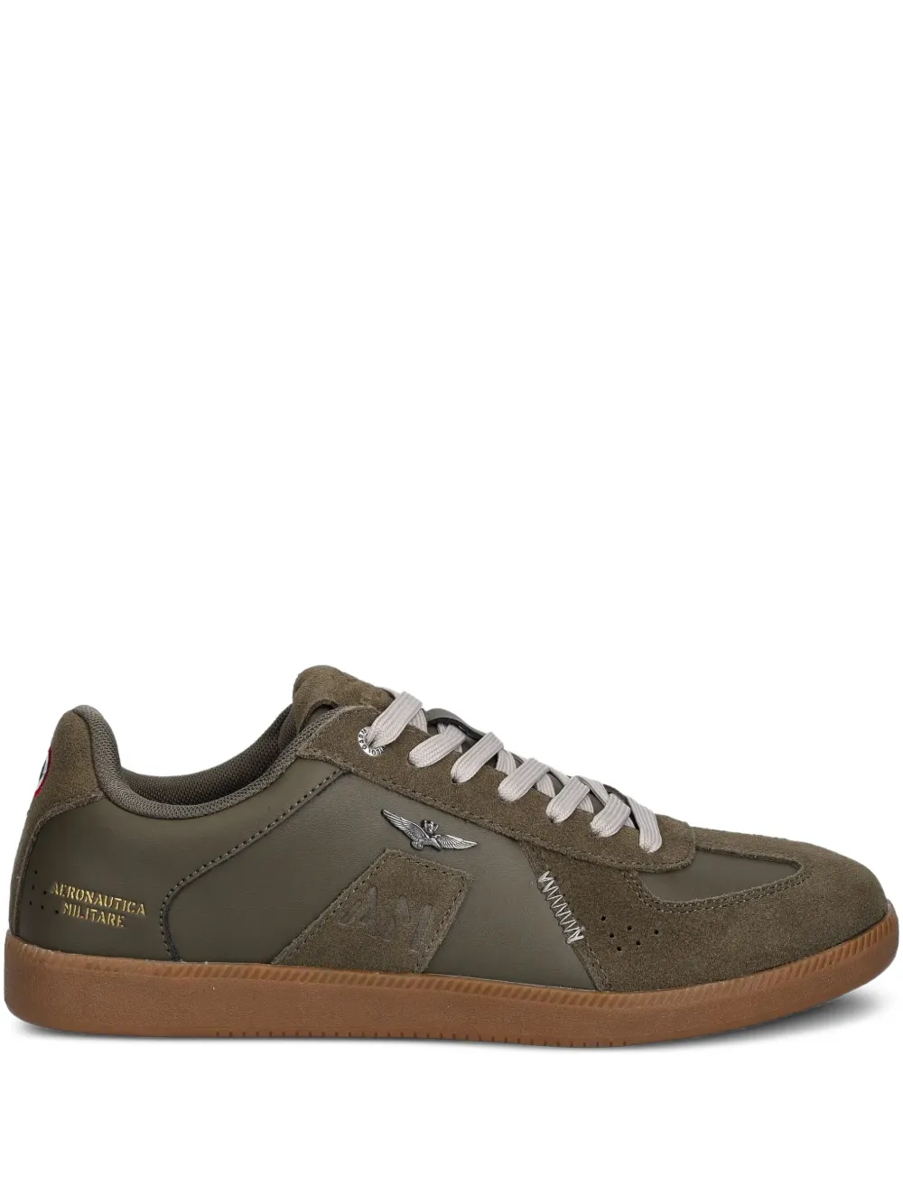 Aeronautica Militare Sneakers met ronde neus Groen