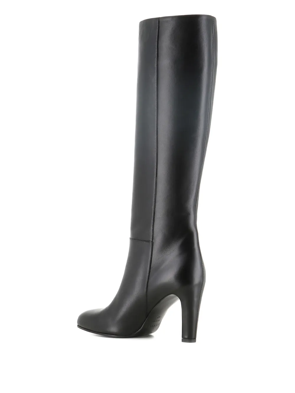 Del Carlo 80mm Round-toe Heeled Boots In Black