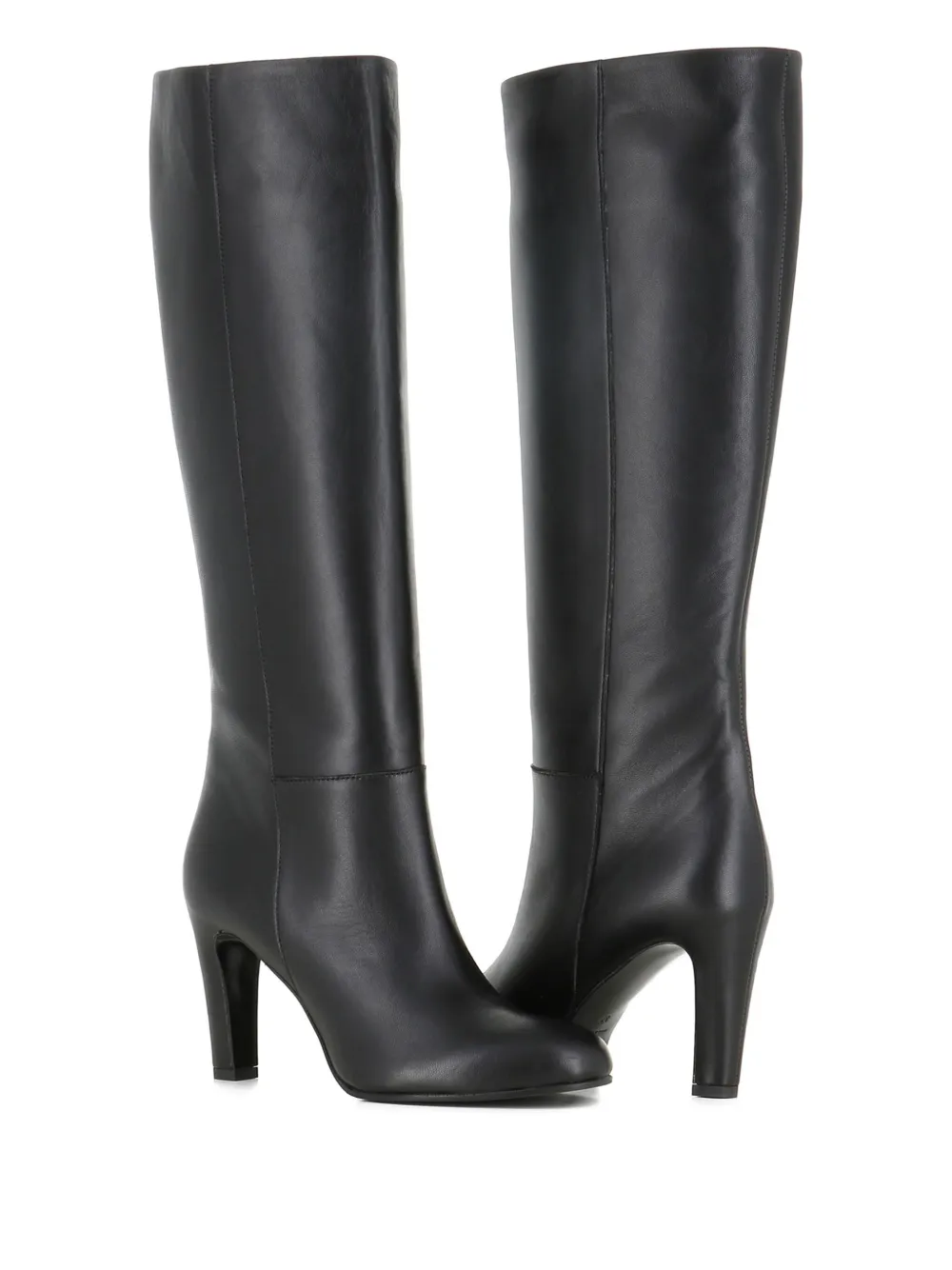 Del Carlo 80mm Round-toe Heeled Boots In Black