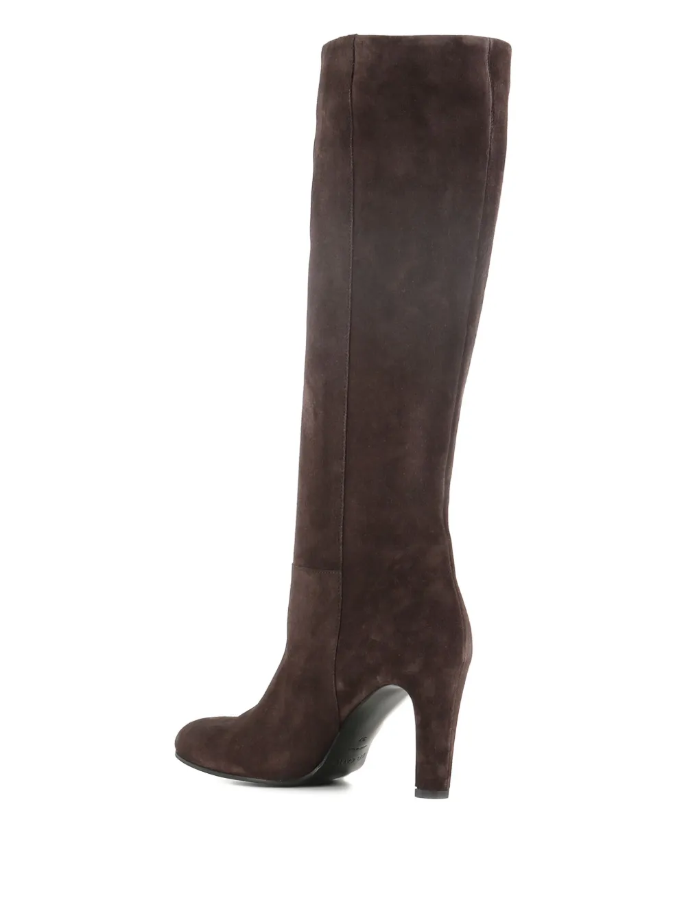 Del Carlo 80mm Leather High-heel Boots In Animal Print