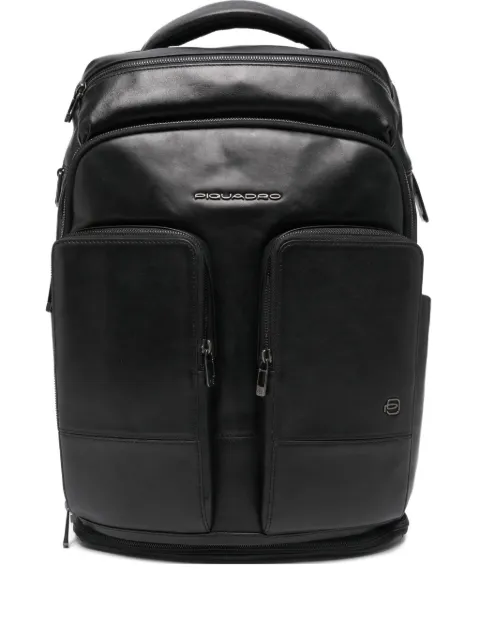 PIQUADRO zip-pocket backpack