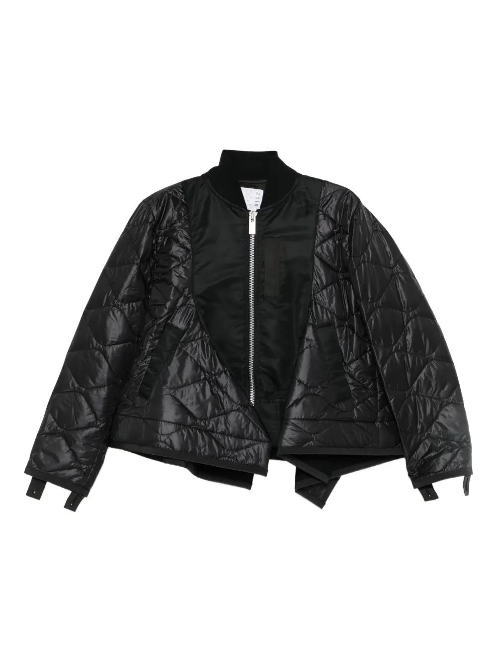 sacai chamarra bomber capitonada con cierre | negro | Image 1