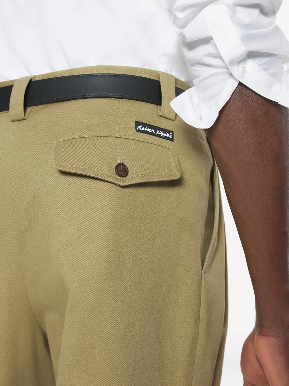 Maison Kitsuné Plooibroek Beige