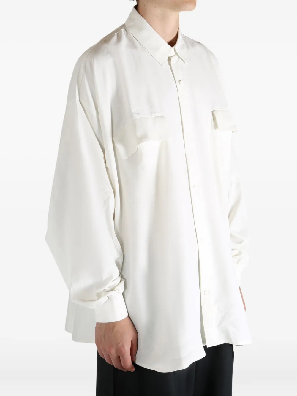 Essentials Cotton Shirt In White