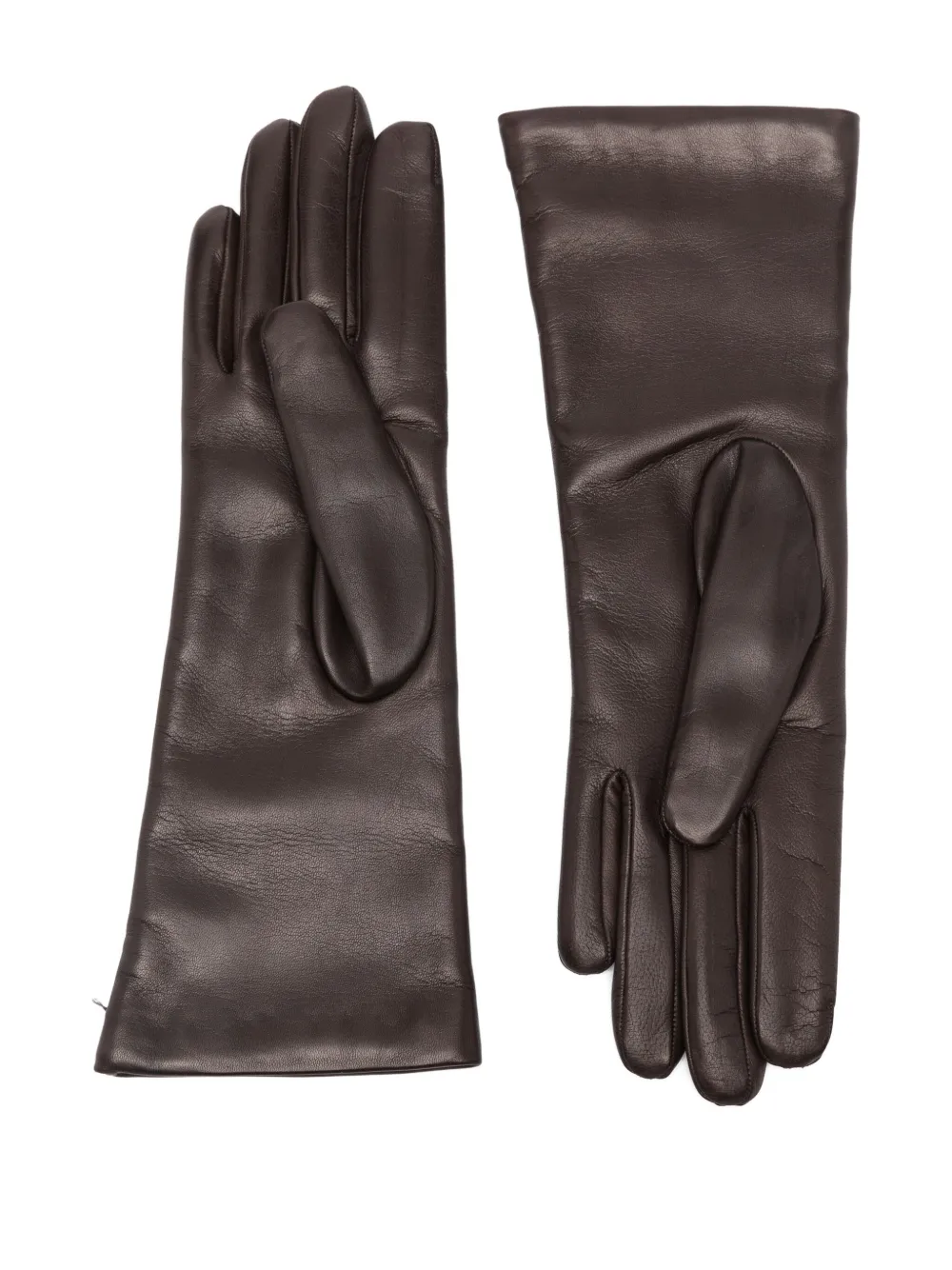 Ferragamo leather gloves - Bruin