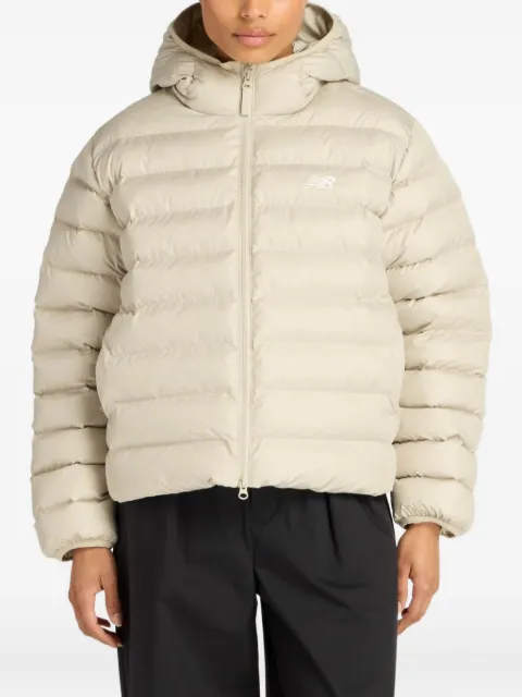 New Balance Sport Essentials hooded puffer jacket
