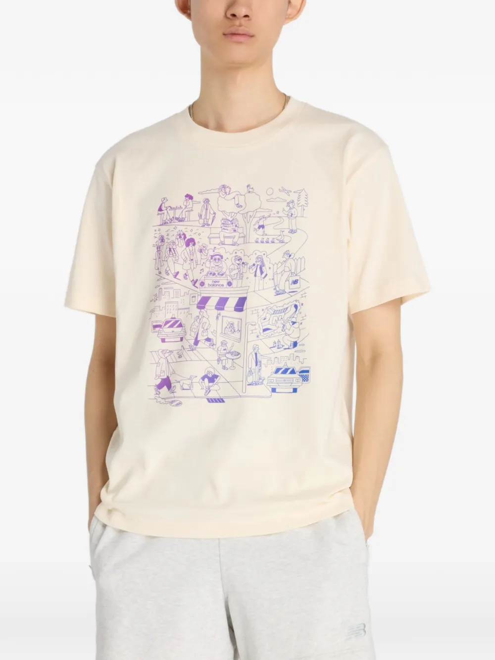 New Balance T-shirt con grafica - Toni neutri