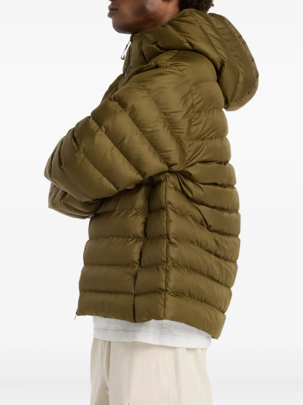 New Balance Donsjack met capuchon Groen