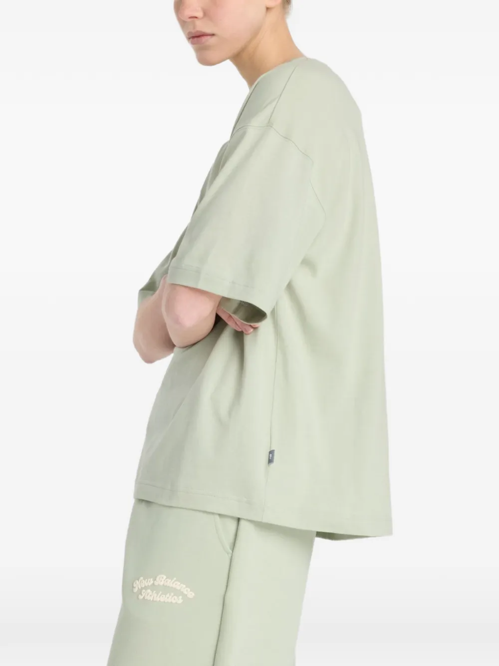 New Balance Linear Heritage T-shirt Groen