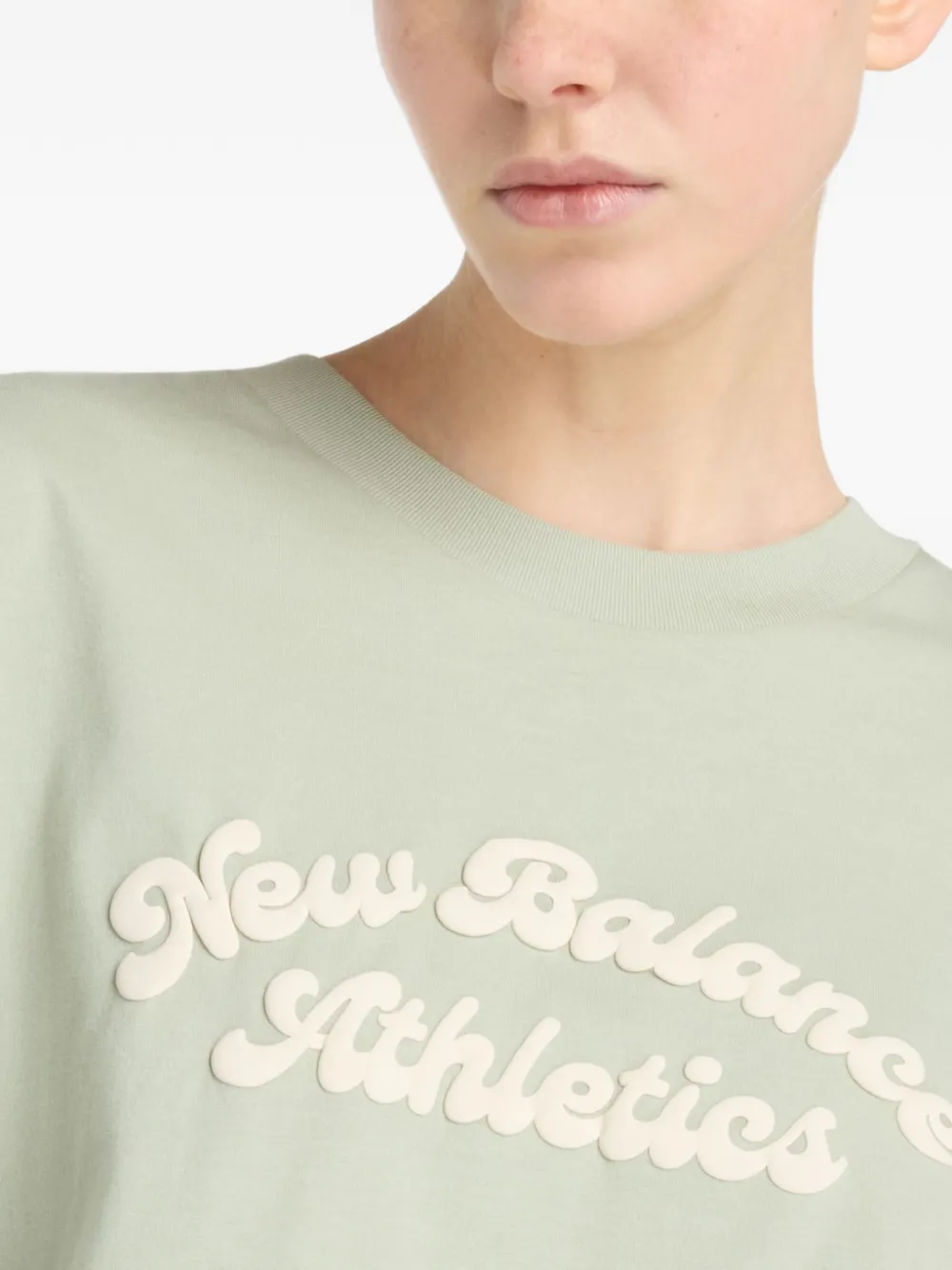 New Balance Linear Heritage T-shirt Groen