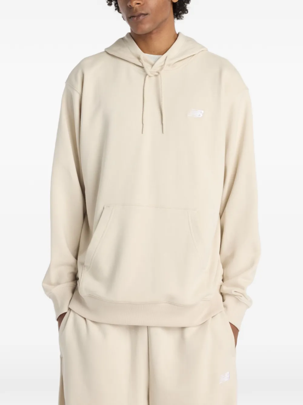 New Balance logo-embroidered hoodie - Toni neutri