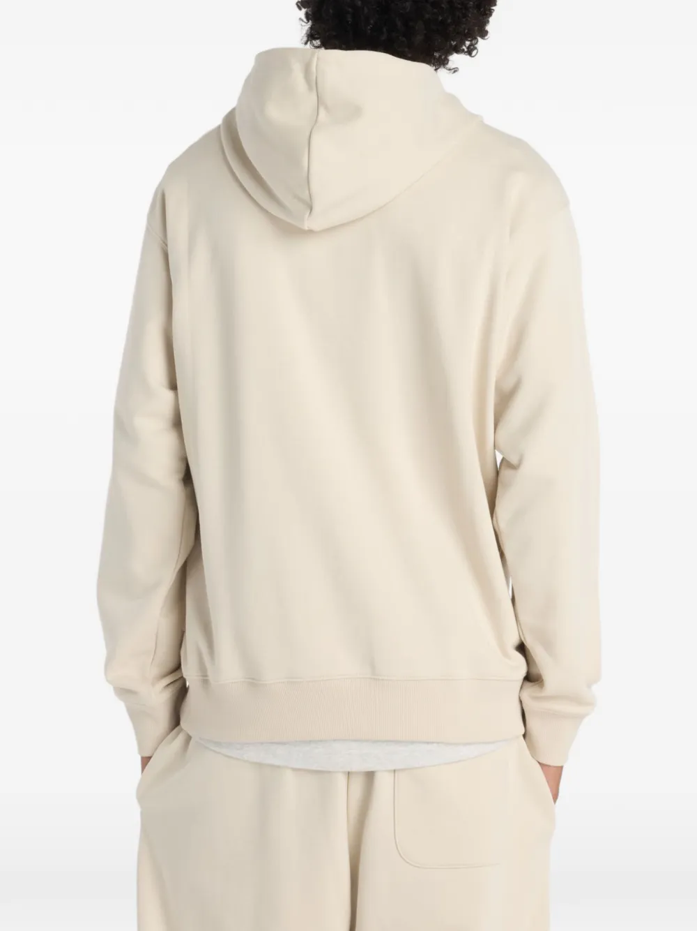 New Balance Hoodie met geborduurd logo Beige