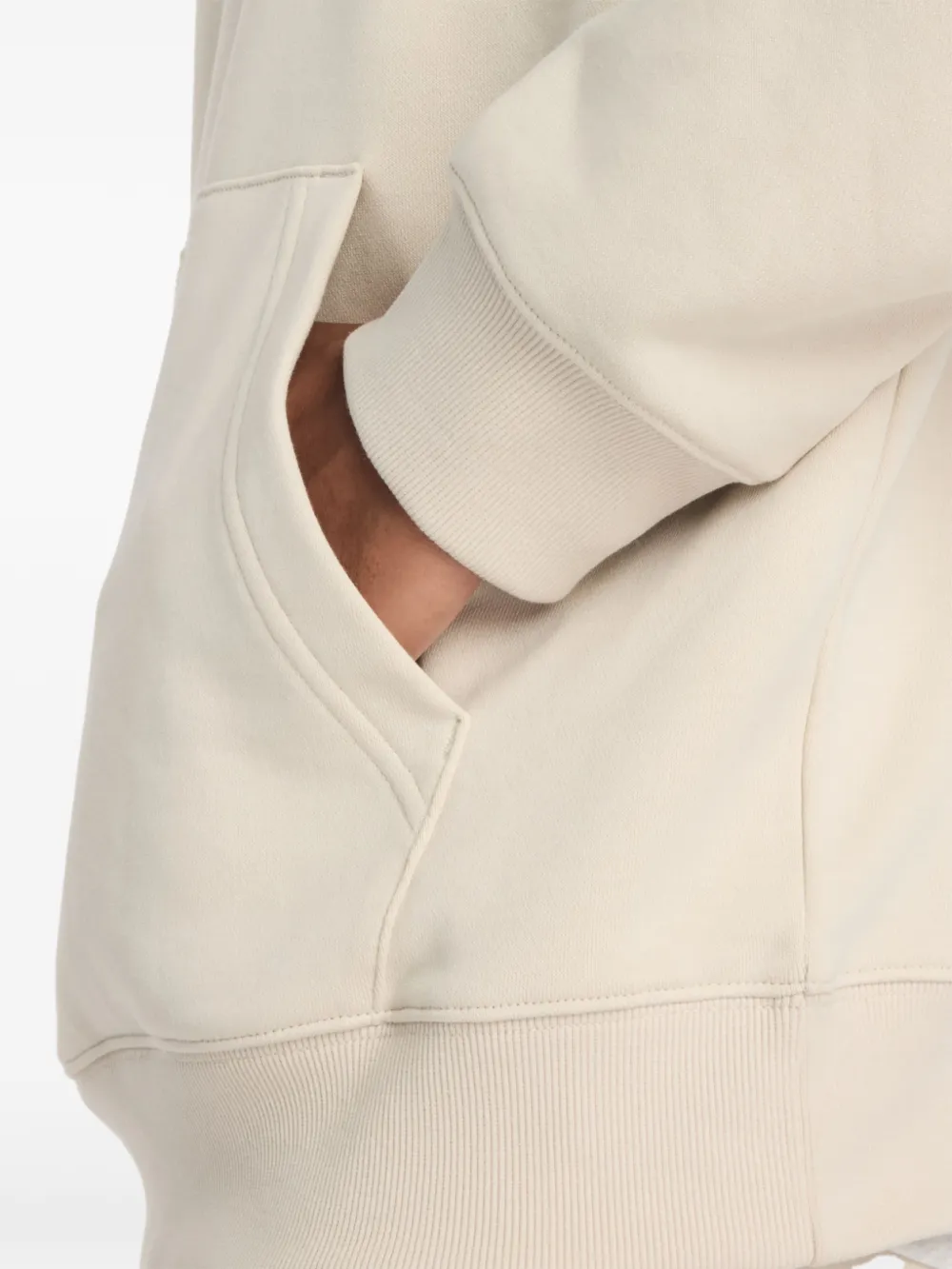 New Balance Hoodie met geborduurd logo Beige