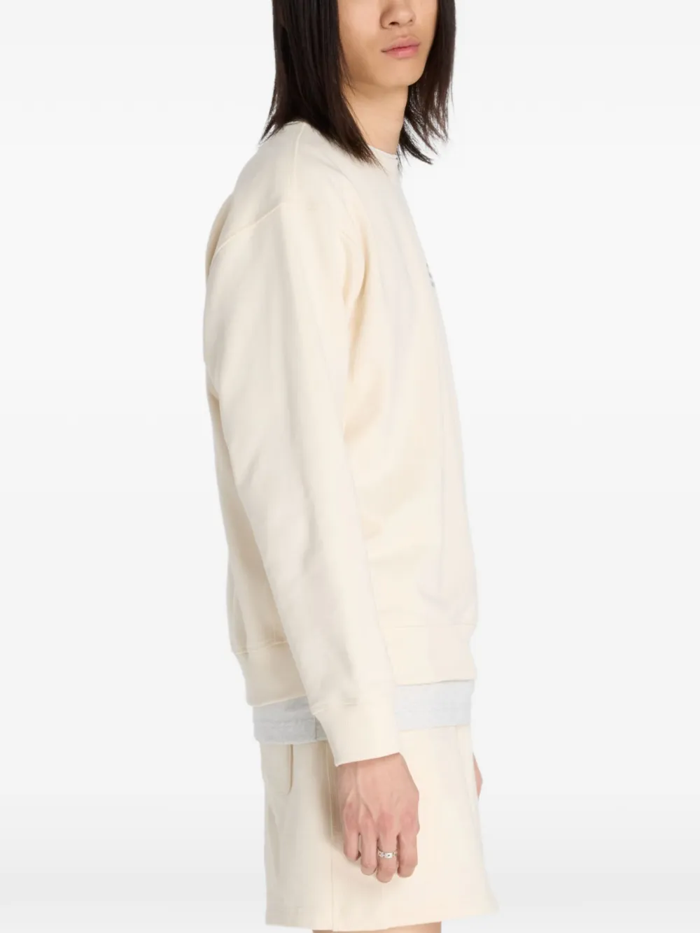  New Balance Logo-embroidered Sweatshirt - Neutrals 