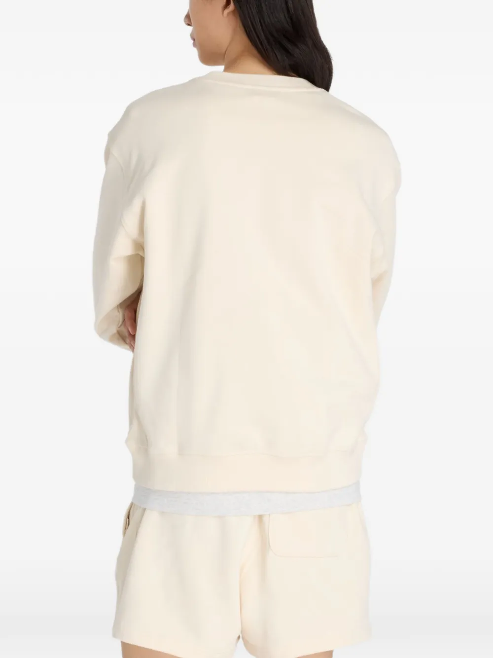  New Balance Logo-embroidered Sweatshirt - Neutrals 