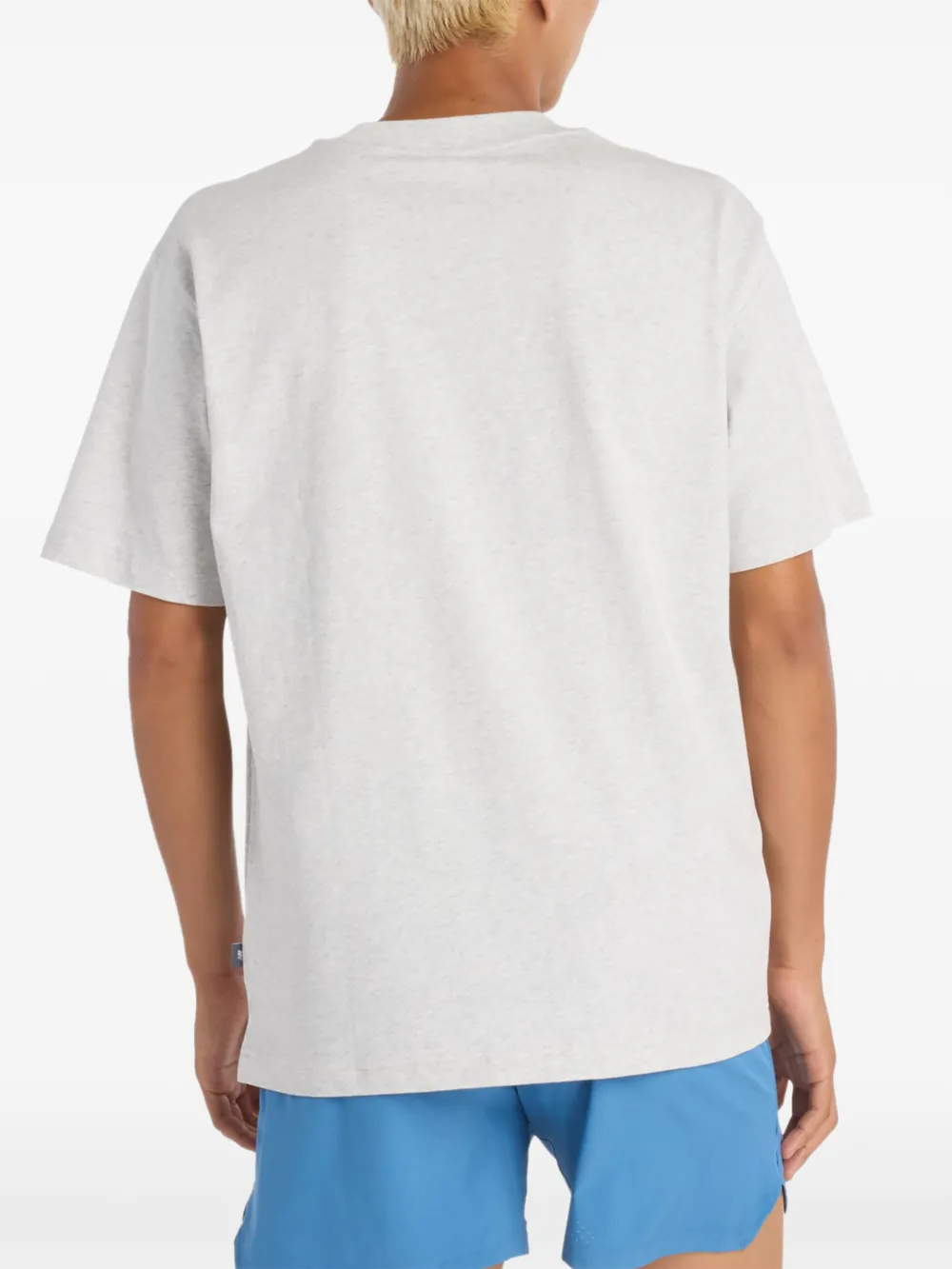New Balance T-shirt met geborduurd logo Grijs