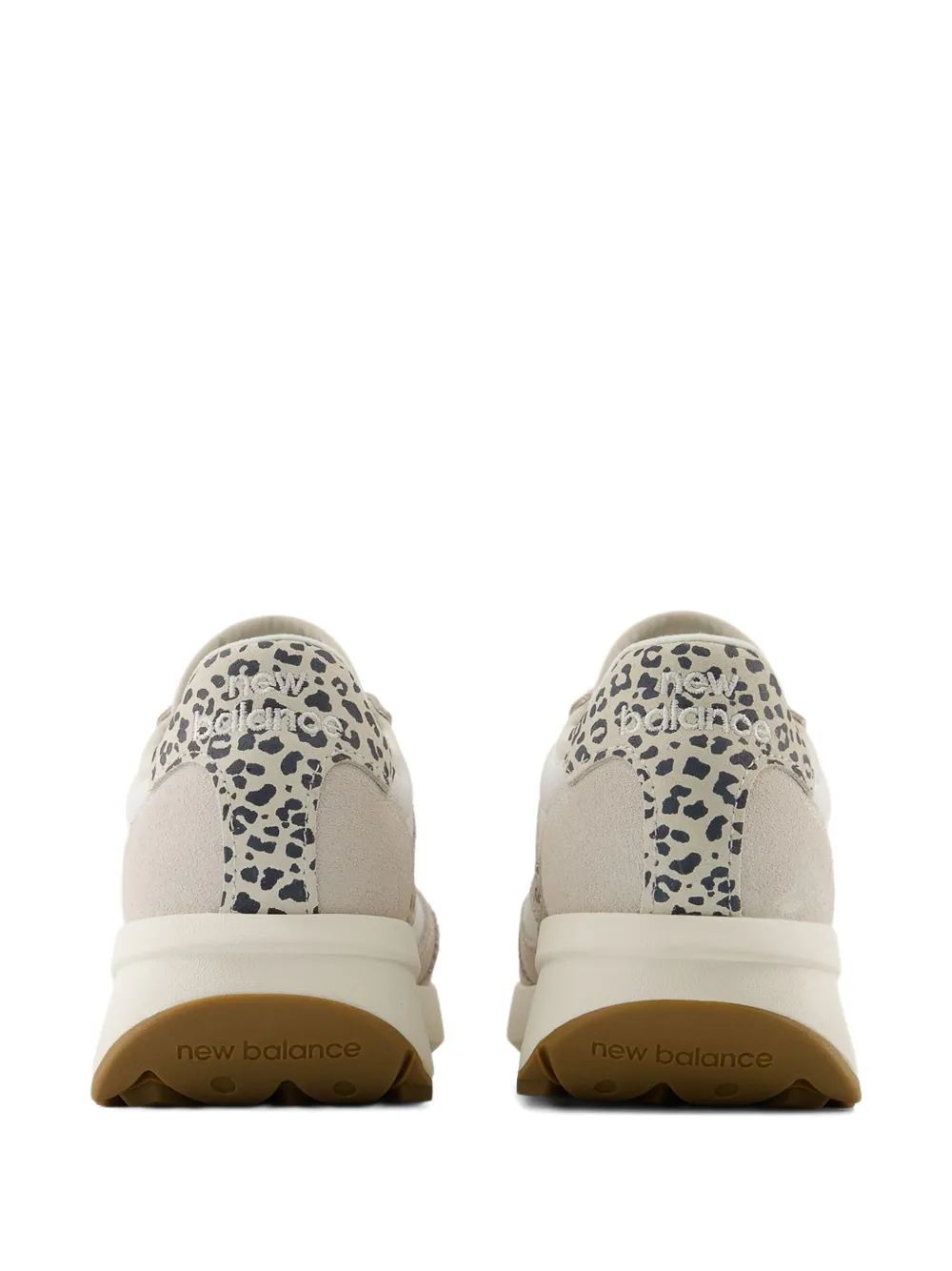 New Balance 370 sneakers met luipaardprint Beige