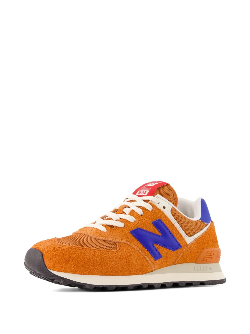 New Balance 574 suède sneakers met logo Oranje