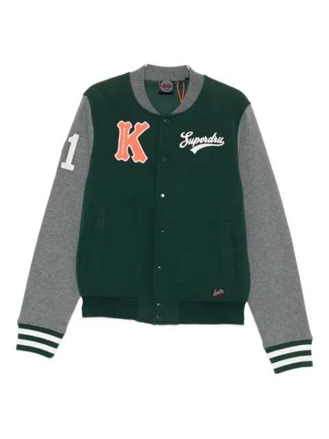 Superdry logo-print bomber jacket