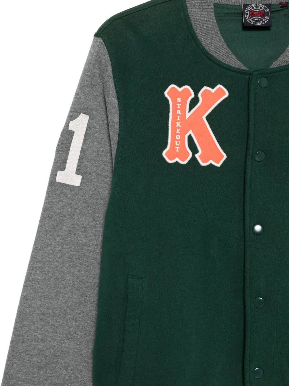 Superdry Bomberjack met logoprint Groen