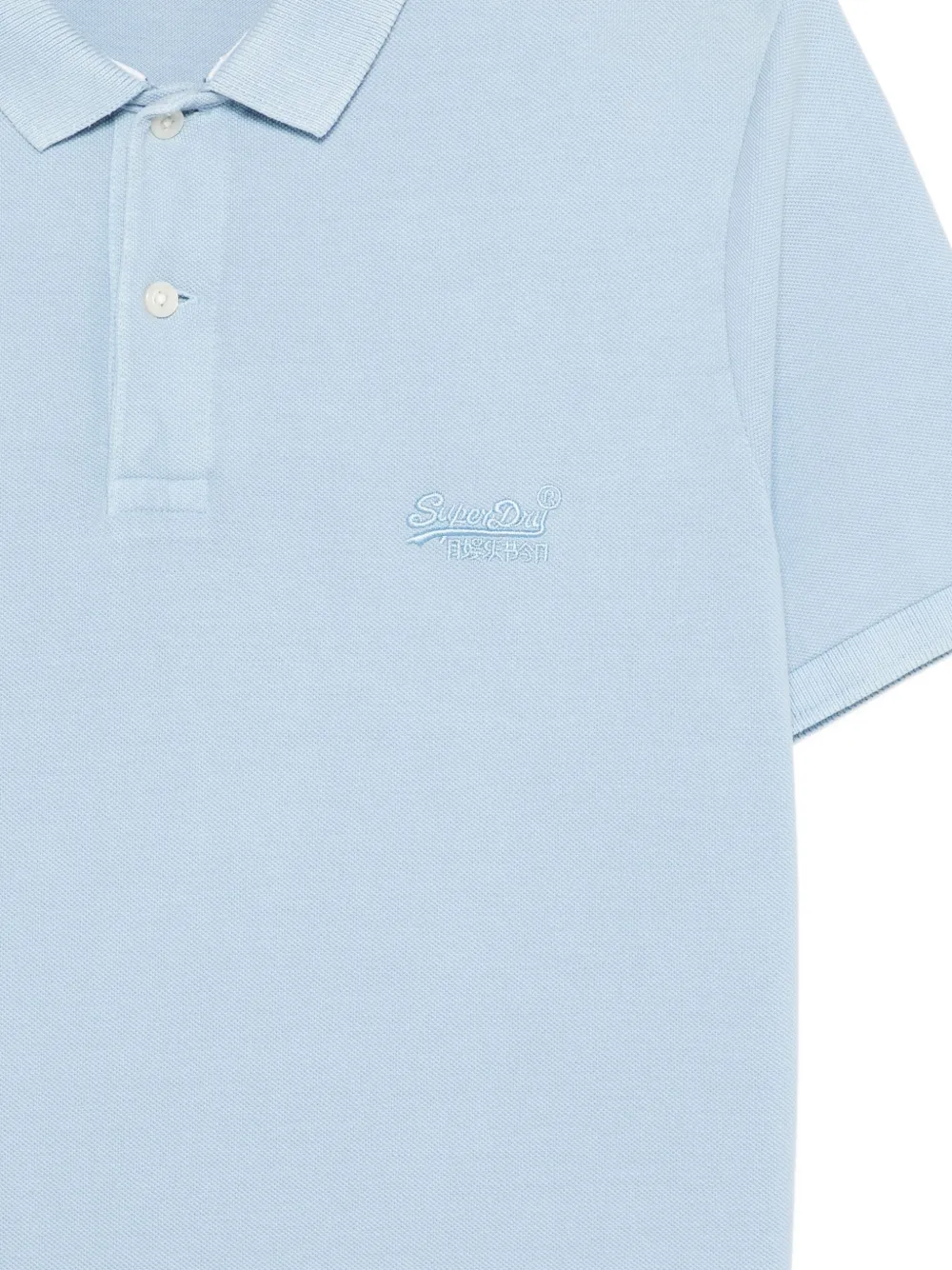 Superdry Poloshirt met geborduurd logo Blauw