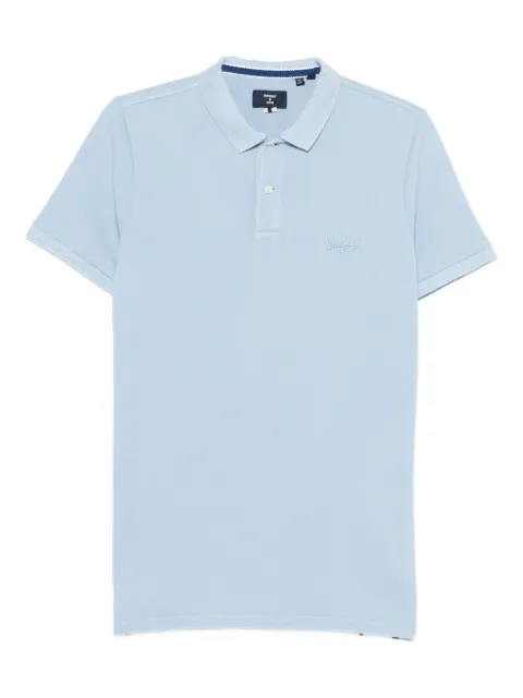 Superdry logo-embroidered polo shirt