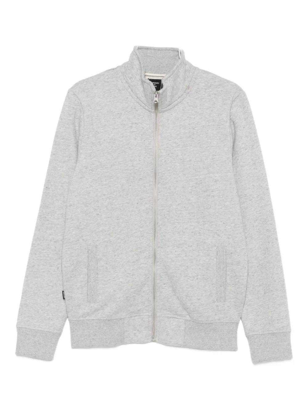 Superdry mélange-effect zip-up sweatshirt | Grey | Image 1