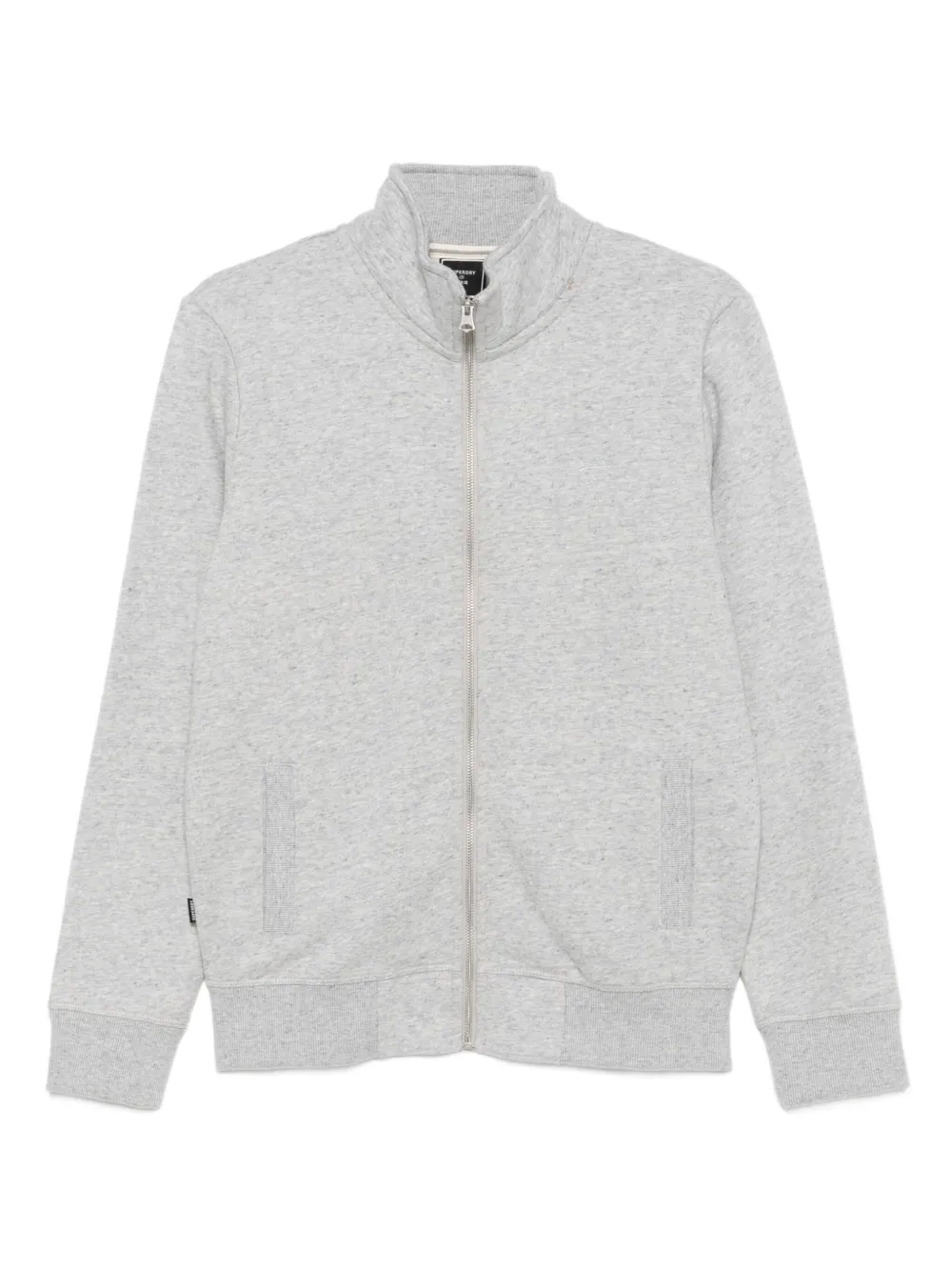 Superdry mélange-effect zip-up sweatshirt | Grey | Image 1