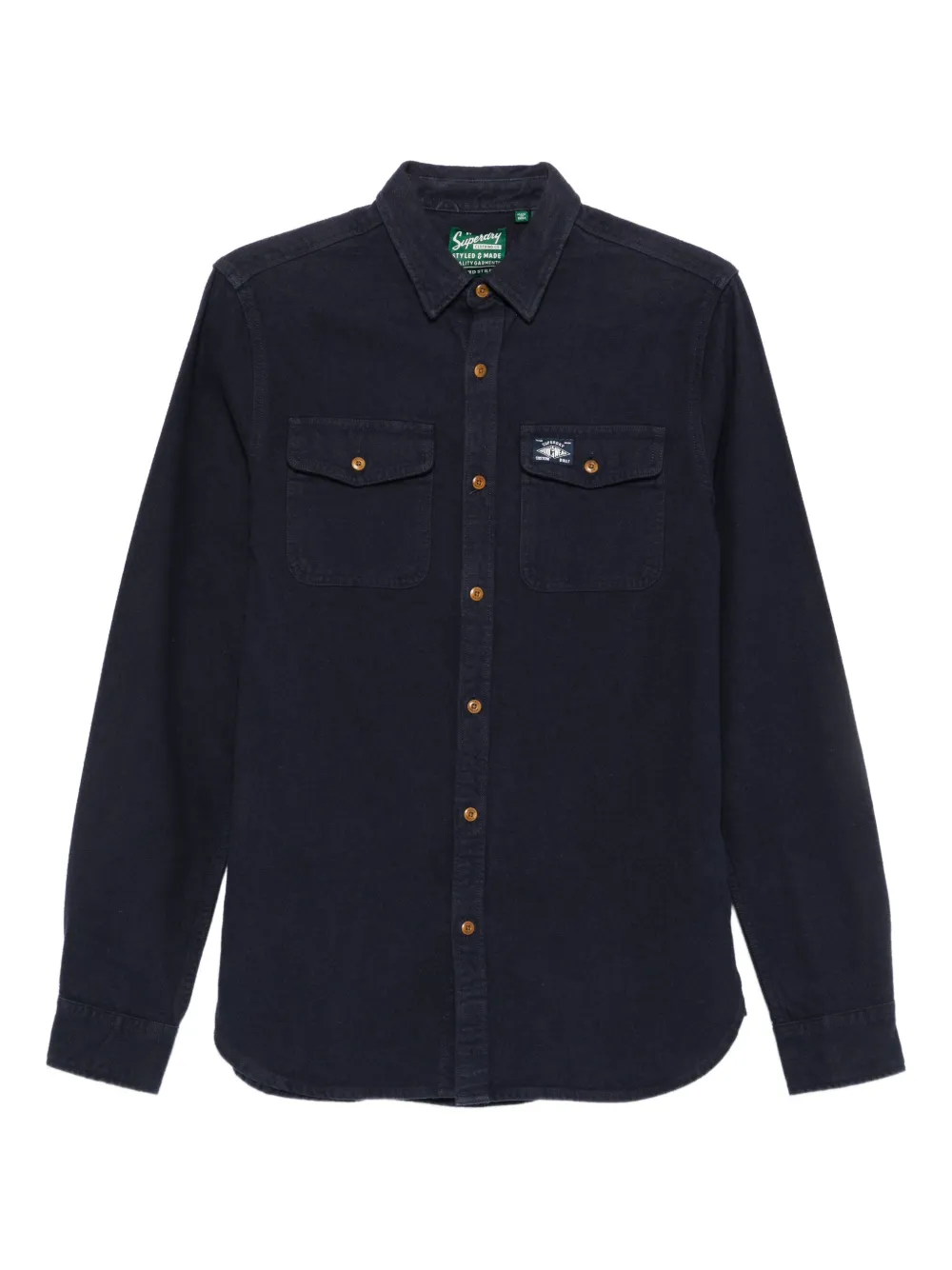 Superdry camisa de pana | azul | Image 1