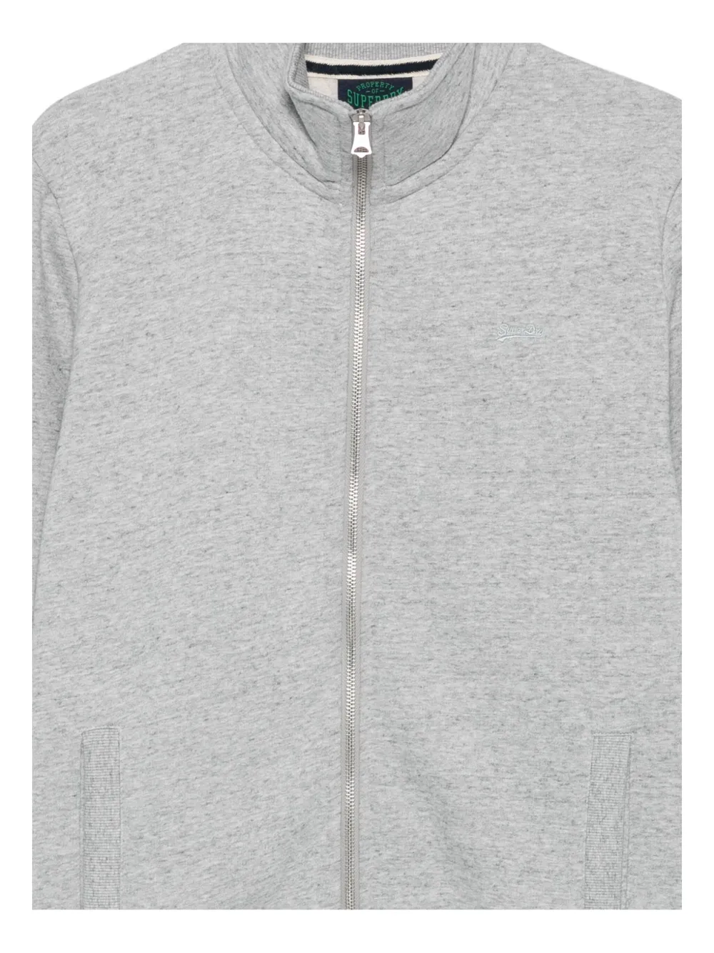 Superdry Zip-up Sweatshirt In Gray