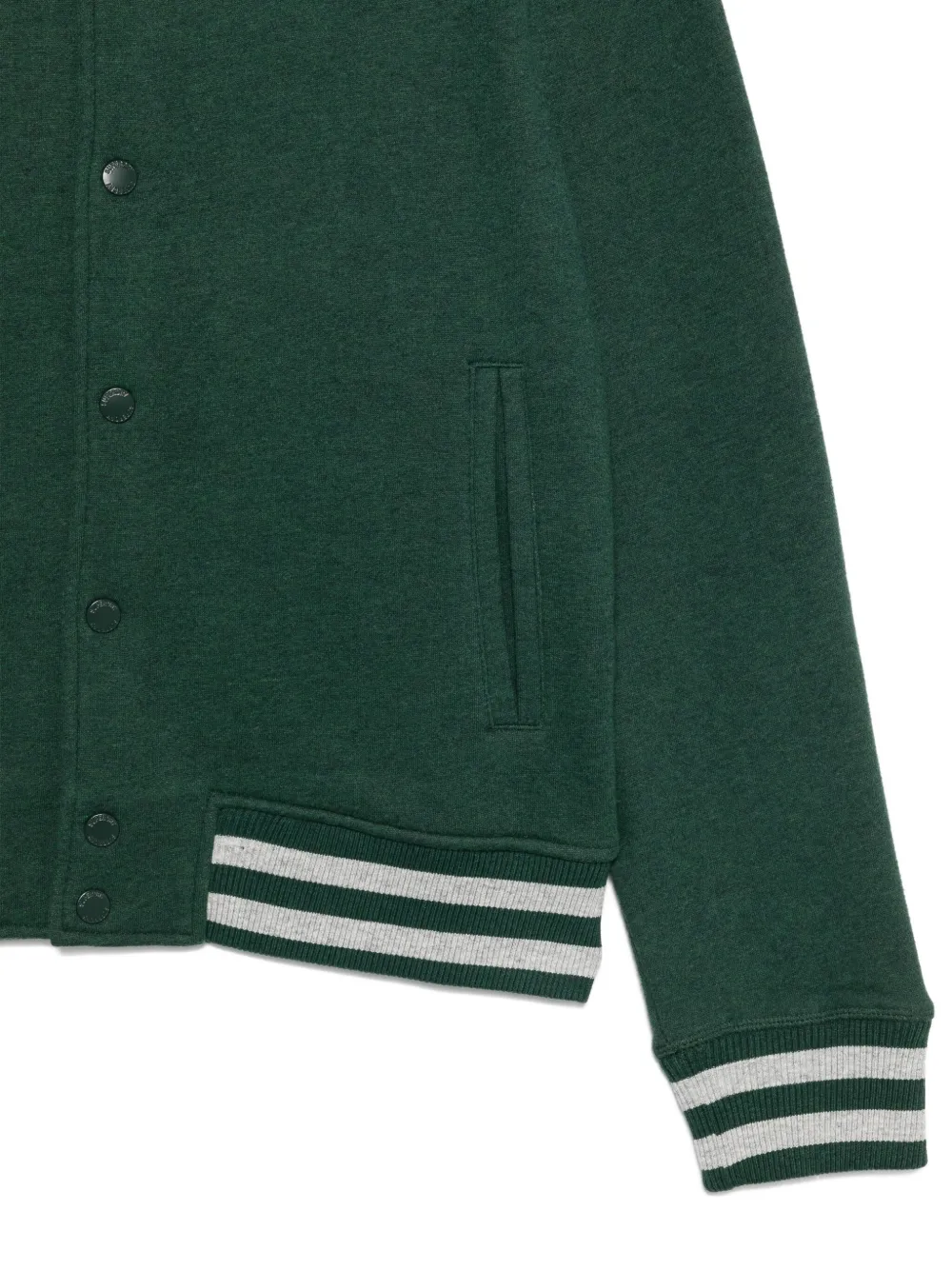 Superdry Striped Bomber Jacket In Green