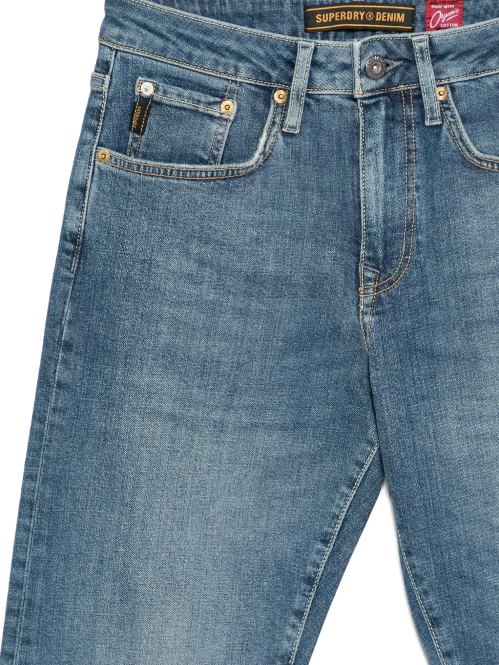 Superdry Straight-leg Jeans In Blue