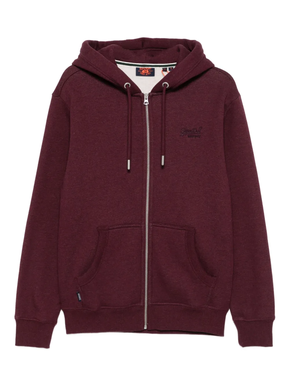 Superdry hoodie con cierre | rojo | Image 1