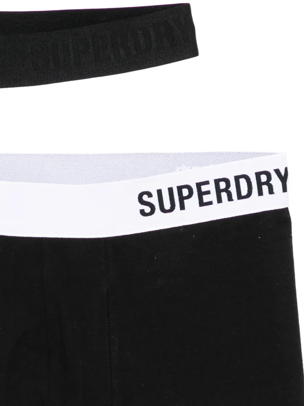 Superdry Logo-waistband Boxer Set In Black