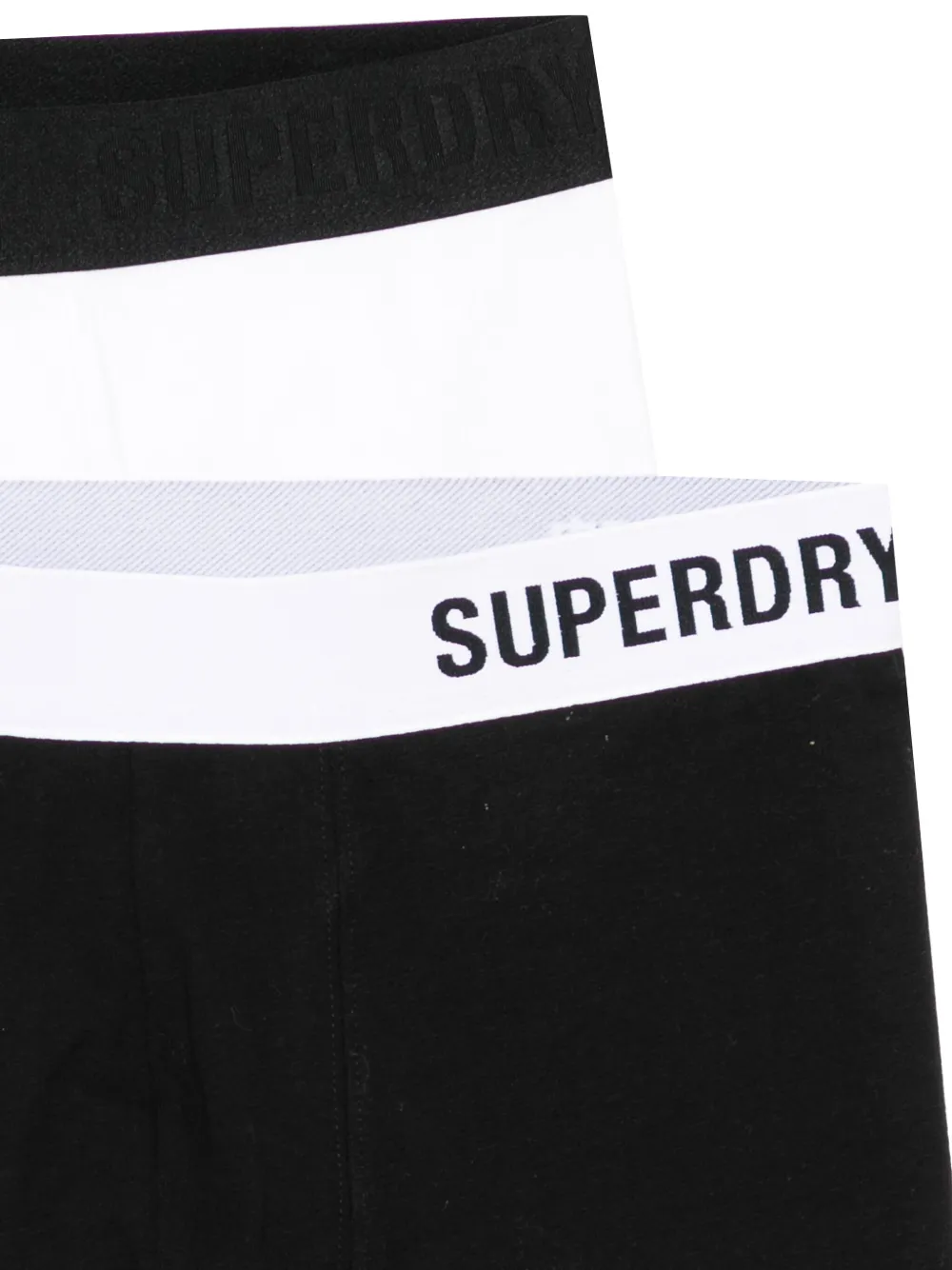 Superdry Boxershortsset met logoband Zwart